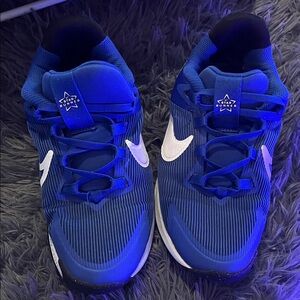 Nike Kids Royal Blue and White Sneakers